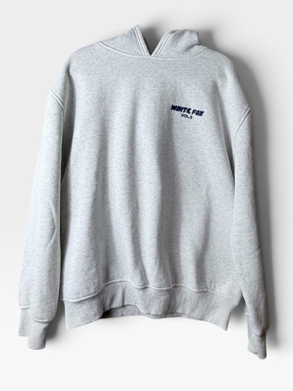 White Fox Vol.3 Oversized Hoodie Heather Gray Size Small/Medium (M)